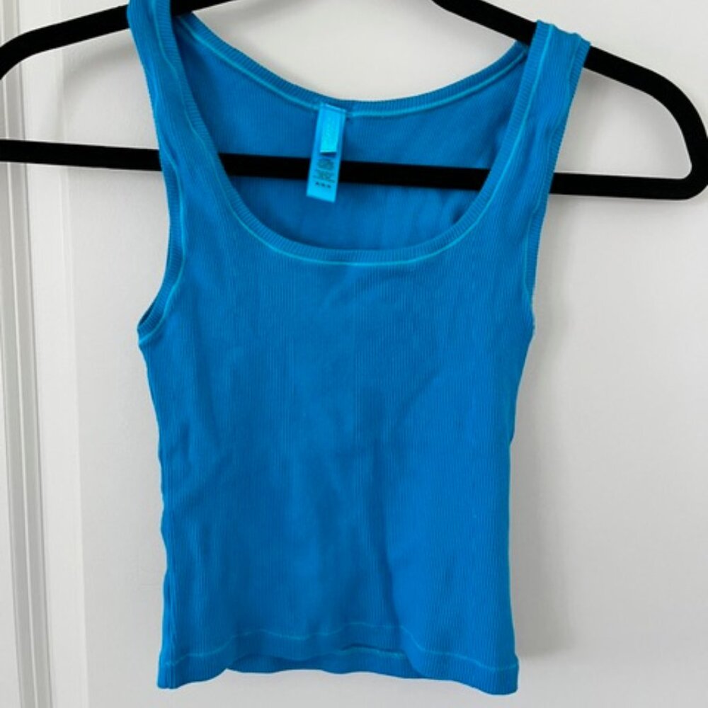 SKIMS Cotton Rib Tank in Mykonos